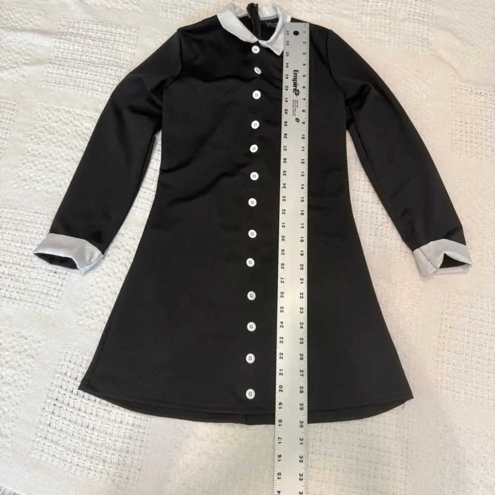 Spirit Wednesday Addams child large Halloween costume dress A3 2974